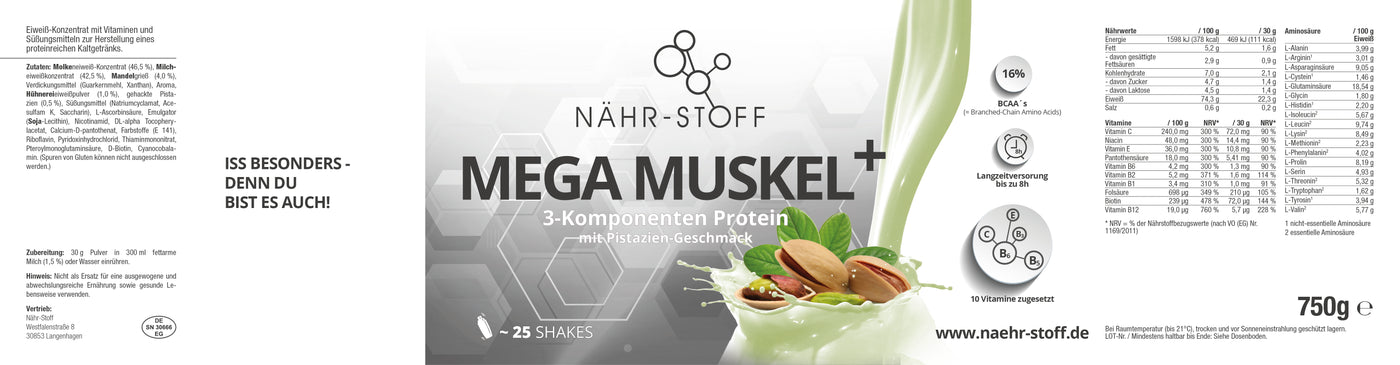 Mega Muskel+  Mehrkomponenten Protein